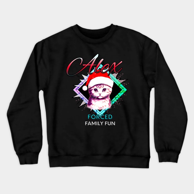 Alex - Custom name gift - Christmas Crewneck Sweatshirt by MaystarUniverse